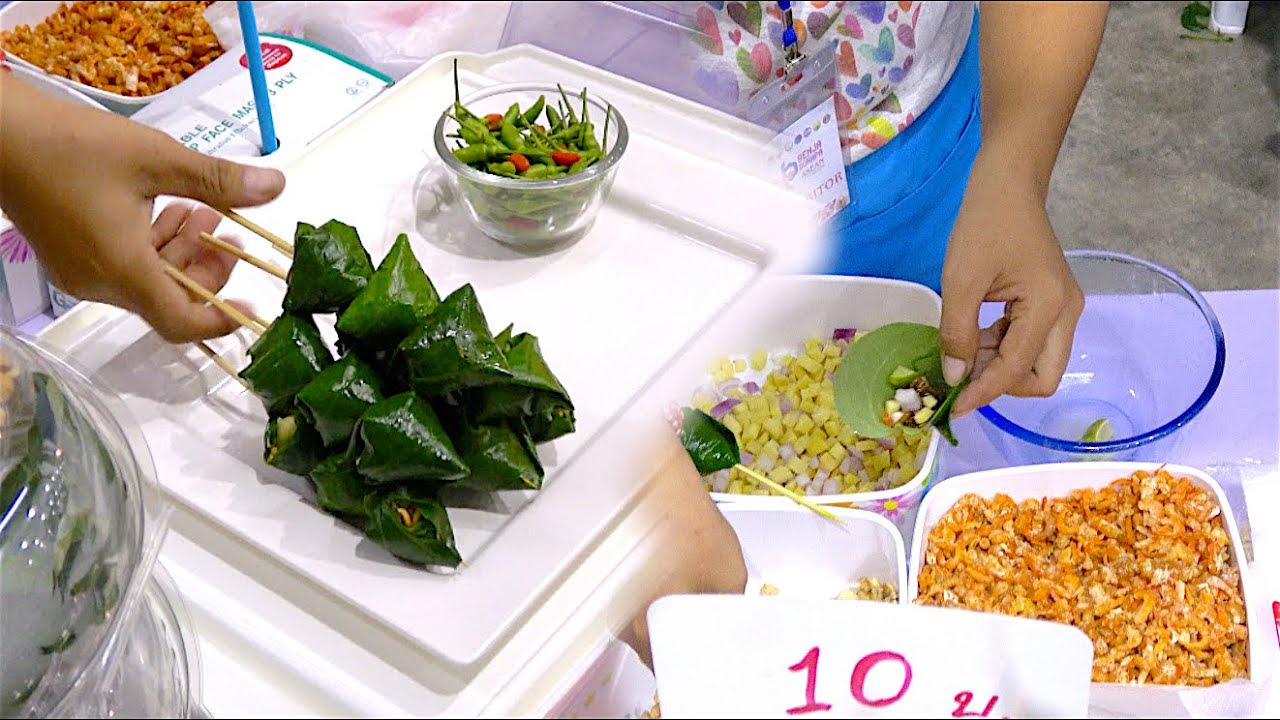 Ancient! Royal leaf wrap appetizer - Miang Kham Savoury Leaf Wraps - Healthy Sticks