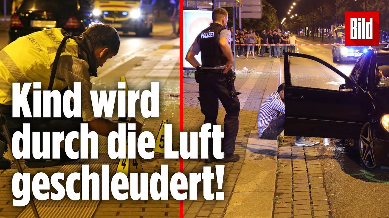 Illegales Rennen? Junge (6) totgerast! Mercedes- und BMW-Protz-Karren rasen durch Dresden