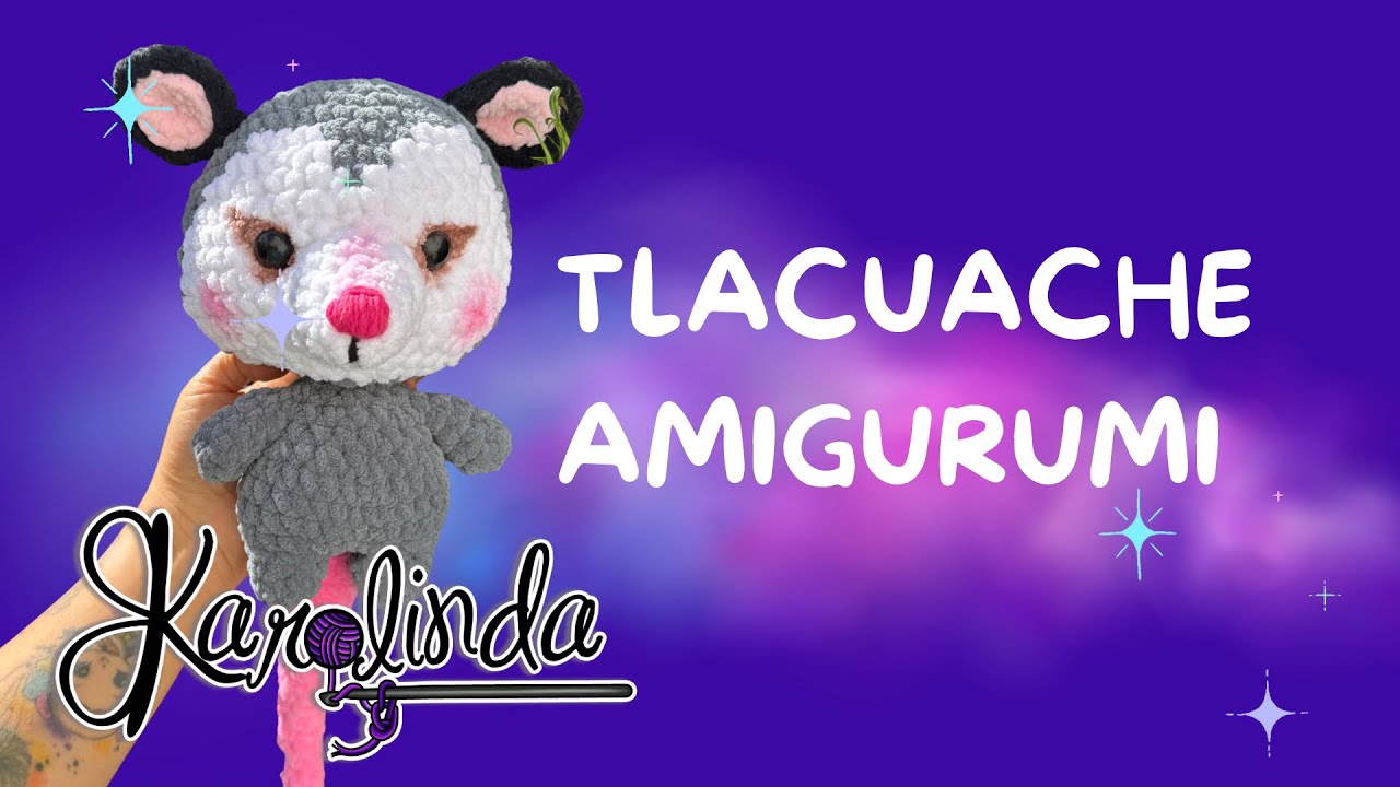 Tlacuache Amigurumi tejido a crochet 