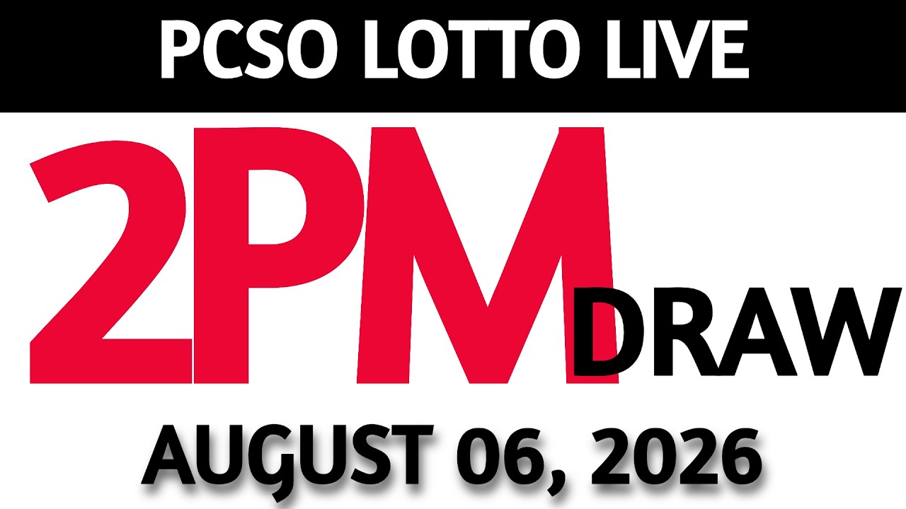 Lotto Result Today 2pm Draw August 06, 2026 Swertres Ez2  PCSO LIVE