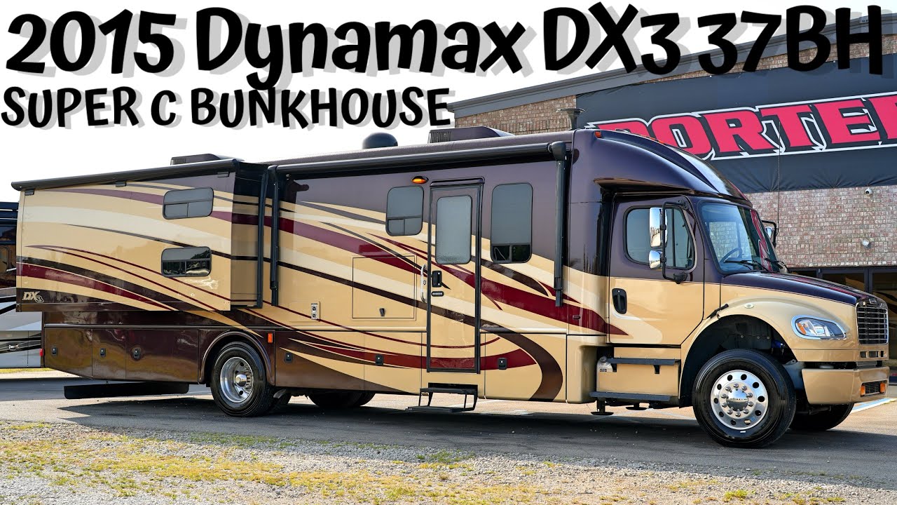 2015 Dynamax DX3 37BH BUNKHOUSE 350HP Cummins Diesel SUPER C Class from Porter’s RV Sales - $159,900