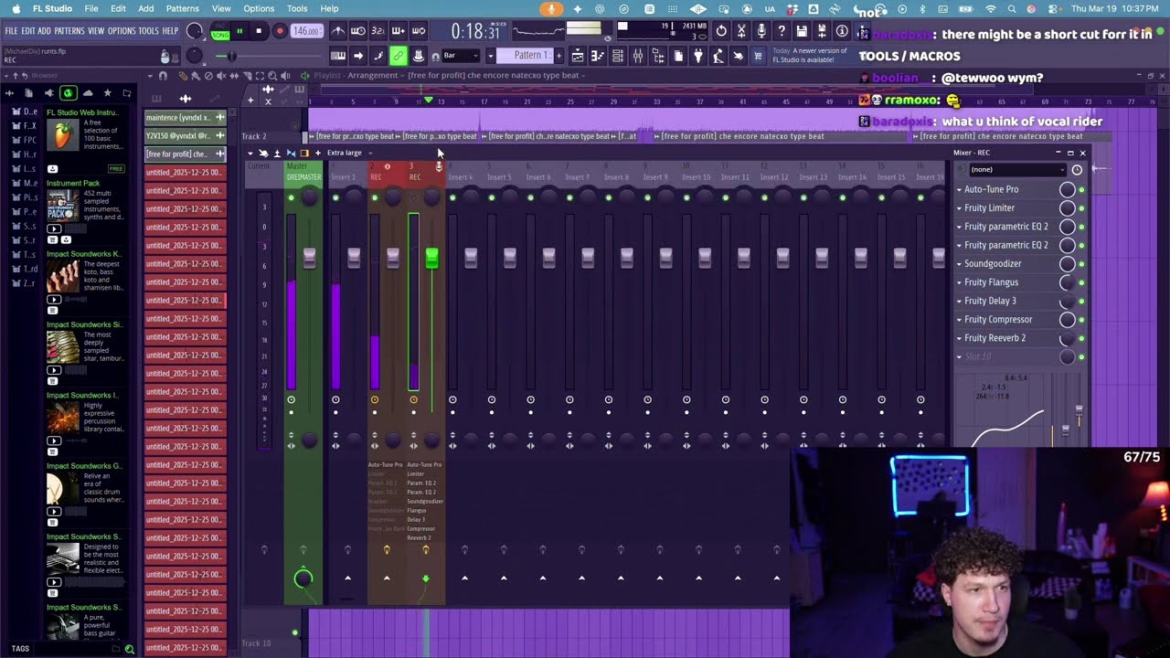 mixing rage song from start to finish (live) [che/osamason/nettspend]