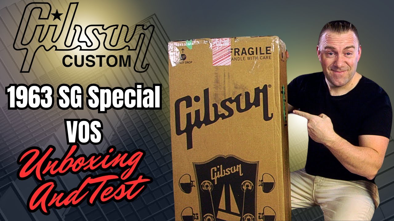 Распаковка и тестирование Gibson Custom 1963 SG Special