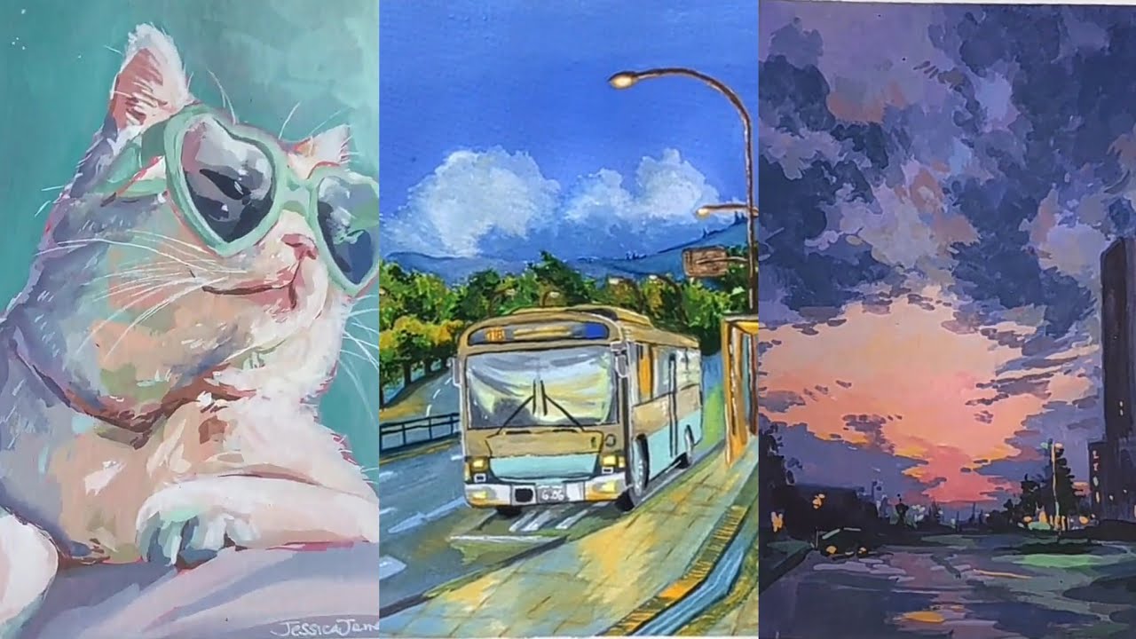 All about Gouache Part 7/ Tiktok Arts Compilation #15