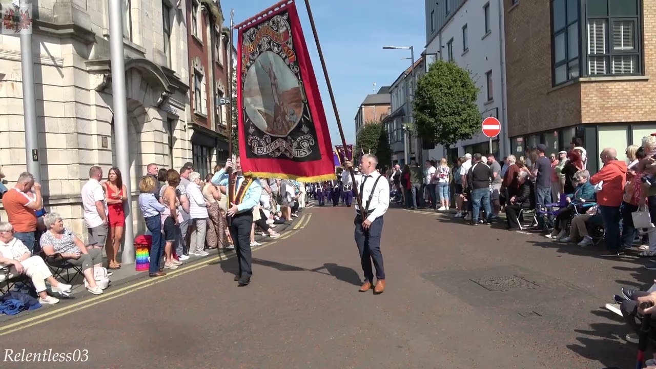 Dervock Young Defenders @ Co. Antrim Black Saturday Parade ~ Ballymena ~ 31/08/24 (4K)