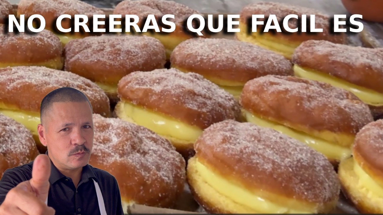 Como hacer Donas Rellenas Facil y Rapido