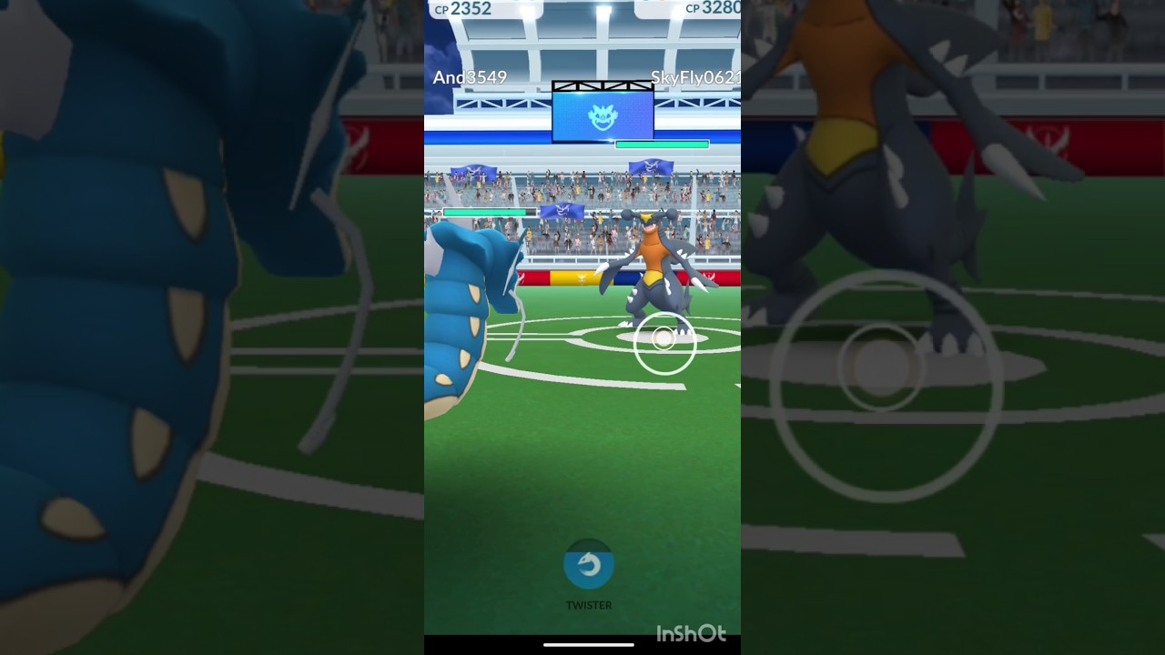 Pokemon go gym battle 9 gyarados😱 power #viral #shorts #pokemongo #gaming