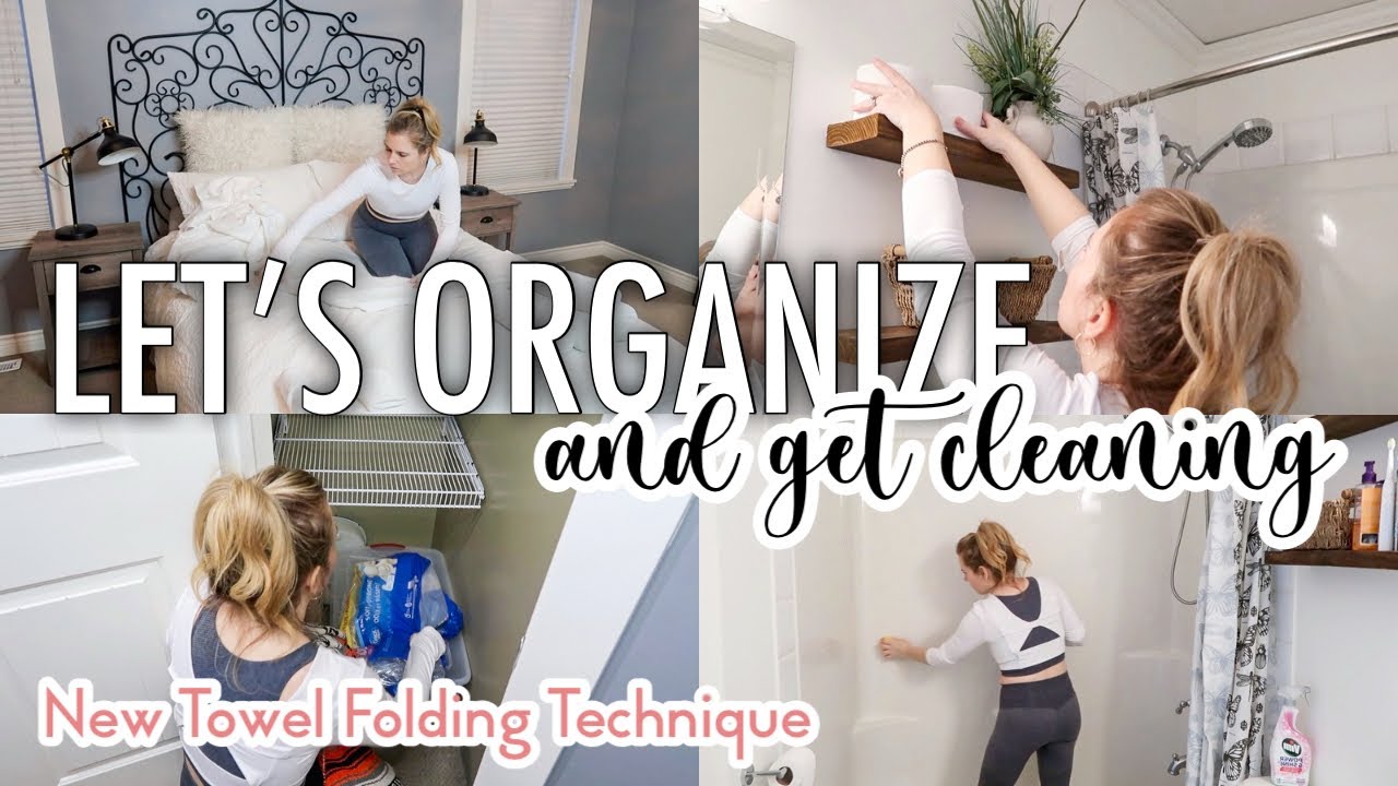 ORGANIZE AND CLEAN || New Towel Folding Technique! || Cleaning Motivation 2023