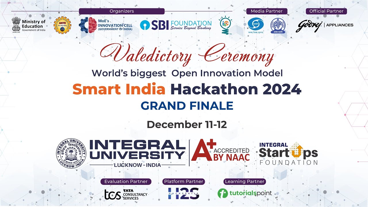 Valedictory Ceremony |Grand Finale 2024 |World's Biggest Open Innovation Model SMART INDIA Hackathon