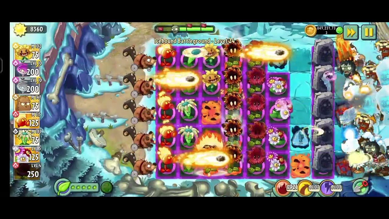 Pvz 2 Icebond Battleground lvl 24