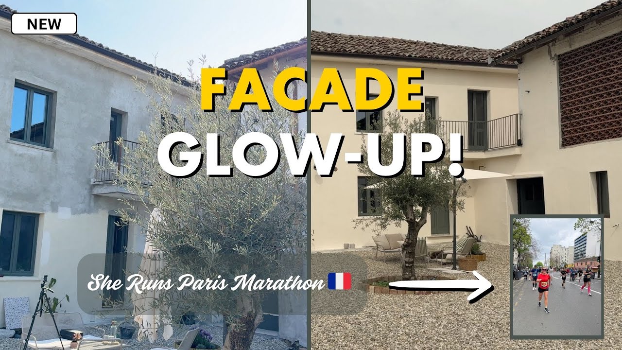 #65 Farmhouse Façade Paint Transformation & Paris Marathon | Biggest Week Yet Renovating in Italy