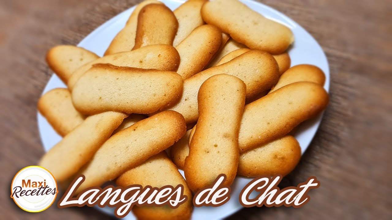 Langues de Chat - Recette de Biscuits Facile et Rapide