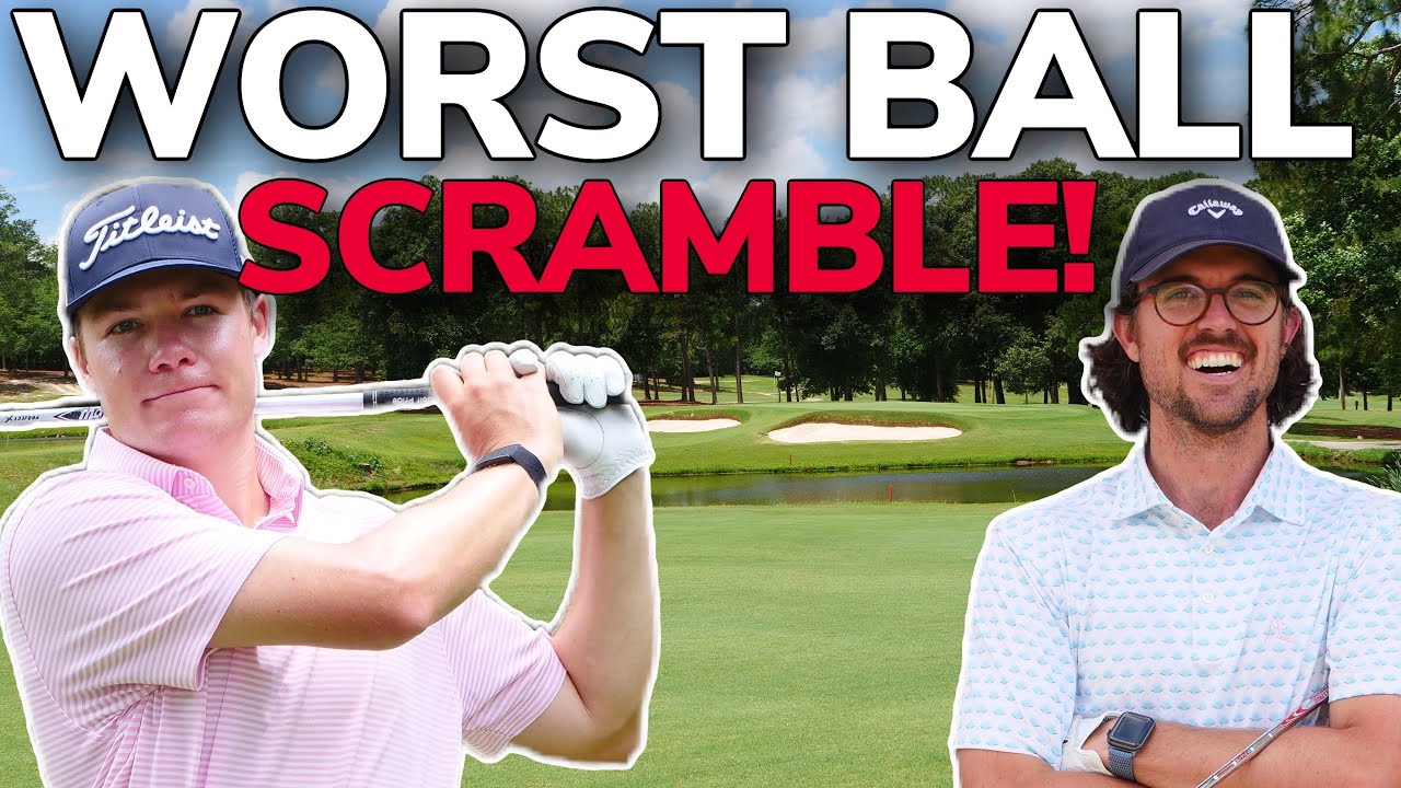 Two PROS Play WORST Ball Scramble! Can We Break Par?? | Bryan Bros Golf