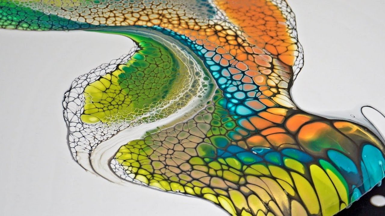 Bloom Swipe Collab with Waterfall Acrylics!! 🏵 Amazing Big Juicy Cells SheleeArt Style