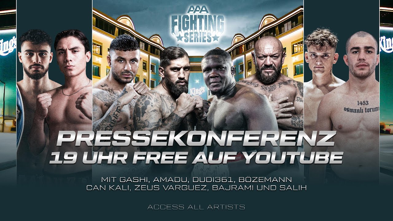 PRESSEKONFERENZ LIVE I SENAD GASHI VS MUSTAPHA AMADU 2 I #aaafightingseries