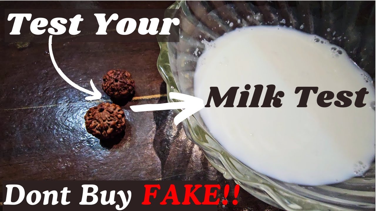 How to test Rudraksha is Original or fake by Milk?