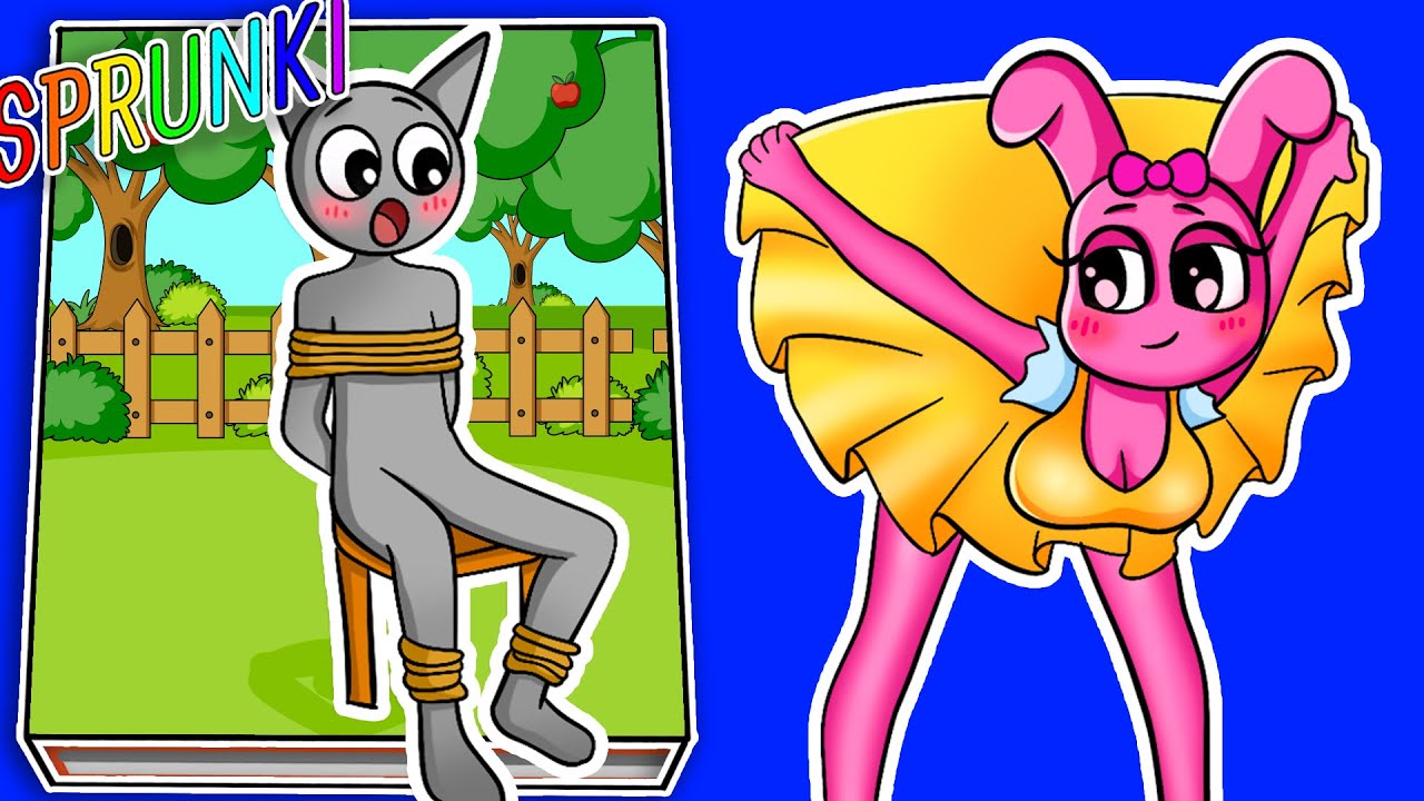 Making INCREDIBOX SPRUNKI Game Book📚 💕 Pinki & Gray Story Bad Squishy Surgery