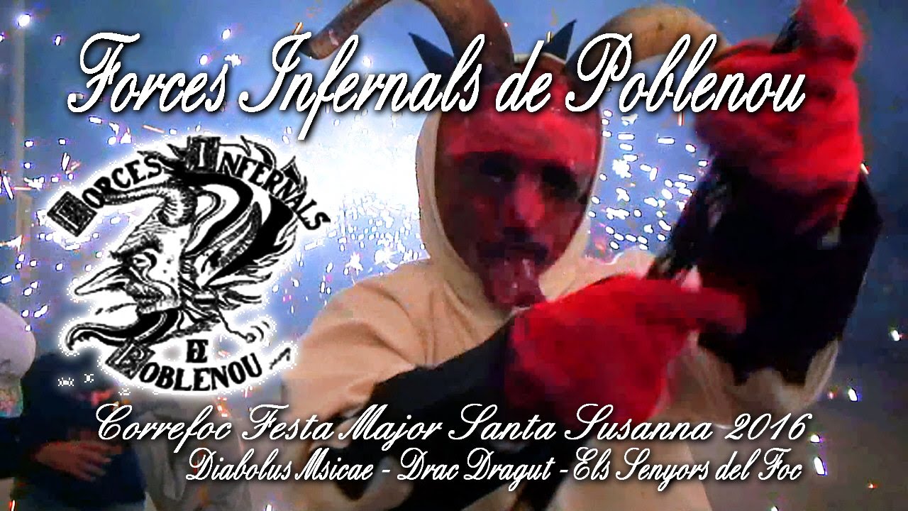 Forces Infernals de Poblenou. Correfoc Festa Major Santa Susanna 2016