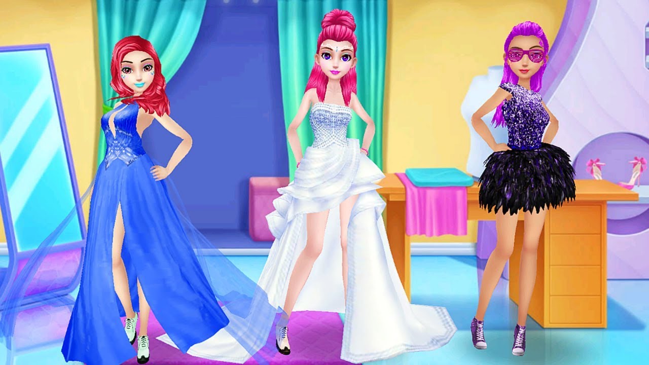 Mua Trang Phục, Trang Điểm Mặt Và Chọn Mẫu Tóc Cho Đội Biểu Diễn Thời Trang – Game Vui Bạn Gái