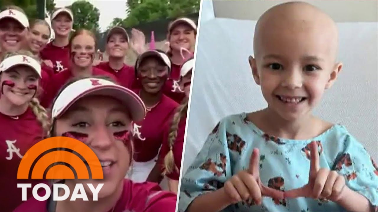 How a college softball team helped inspire young cancer patient