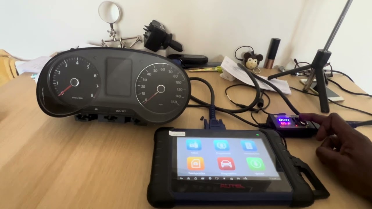BENCH KEY LEARNING VW POLO USING GODIAG GT110 & AUTEL IM508S PART 1