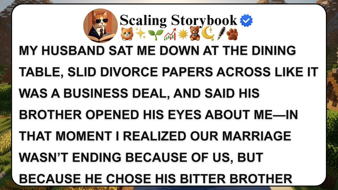 MY HUSBAND SAT ME DOWN AT THE DINING TABLE, SLID DIVORCE PAPERS ACROSS LIKE IT WAS A BUSINESS DEAL,