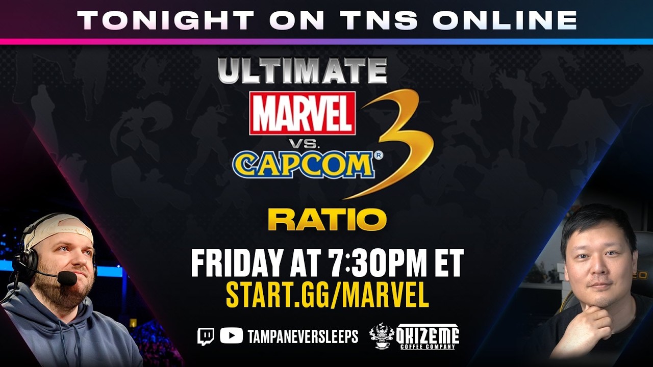 [🔴LIVE] TNS UMVC3 Ratio #21 - !TNSxOKI !bracket !matcherino