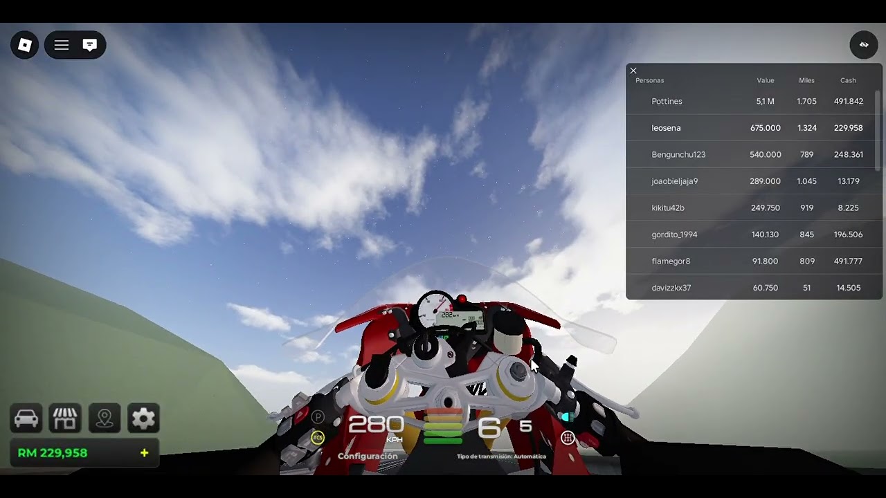 jugando THE RIDE