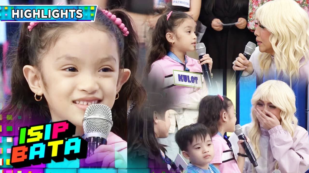 Kulot shows off her news reporting skills | Isip Bata