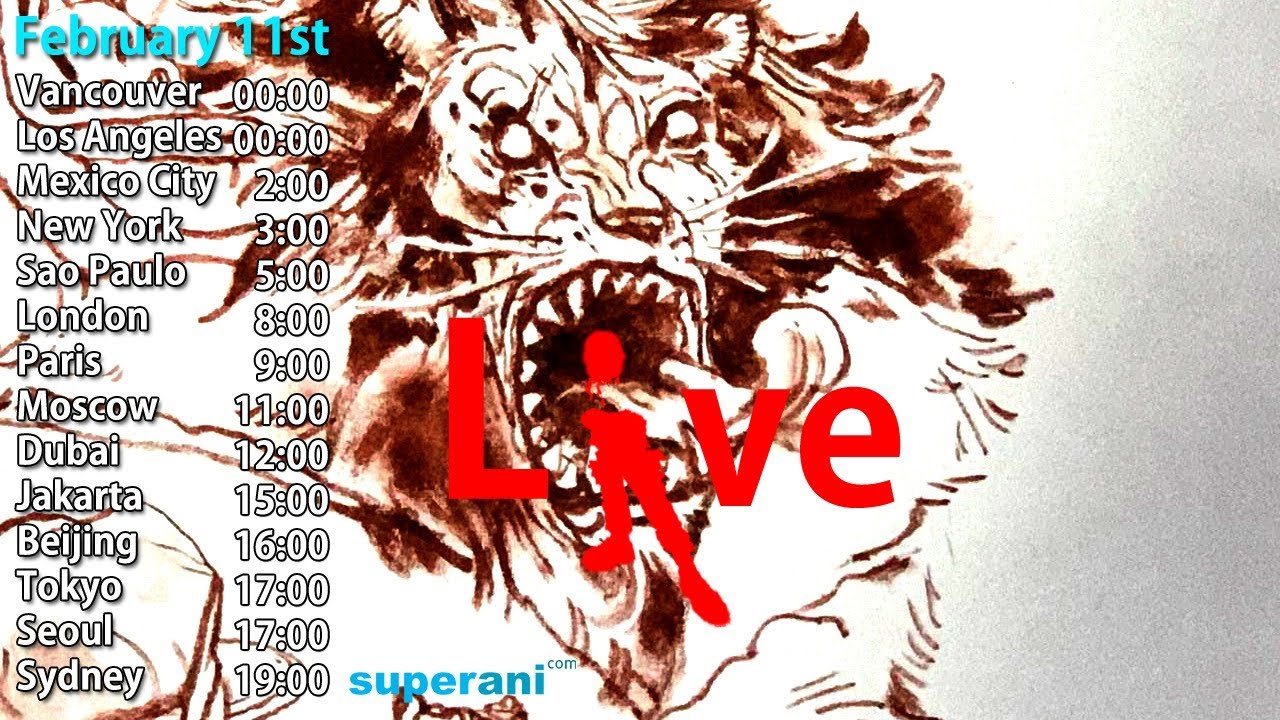2021.02.11 Live Drawing. Superanicon Commission #9