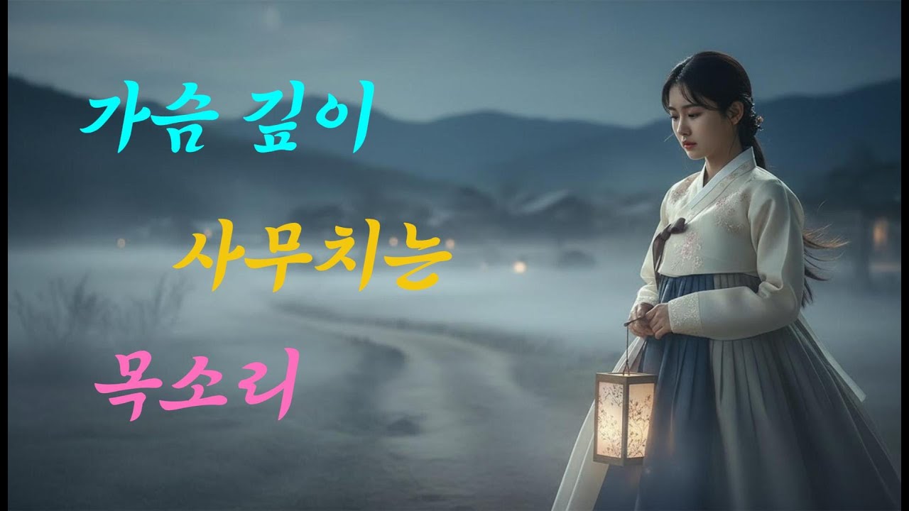 사무치는 달빛/가슴깊이 사무치는 목소리#트로트 #5060 #감성
