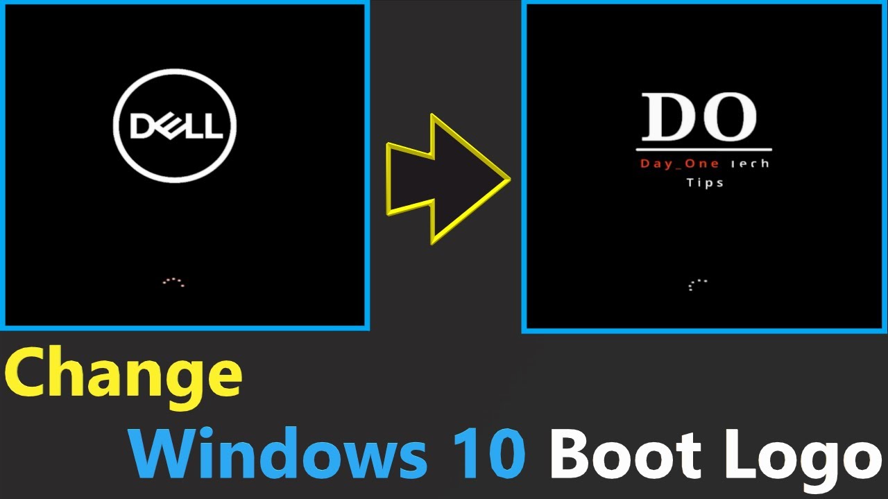 How to Change Default Windows 10 Boot Logo to Custom Logo || HackBGRT