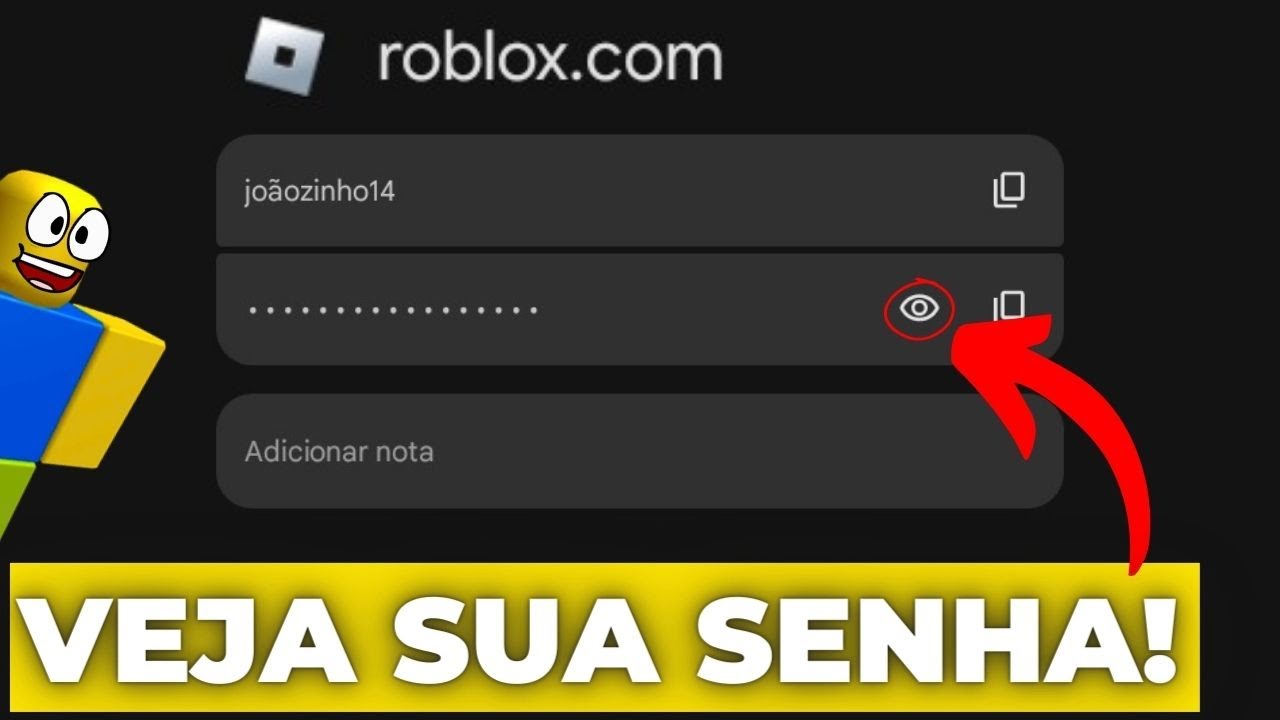 COMO VER SUA SENHA DO ROBLOX FACILMENTE EM 2025!🔥 *COMO RECUPERAR CONTA DO ROBLOX*