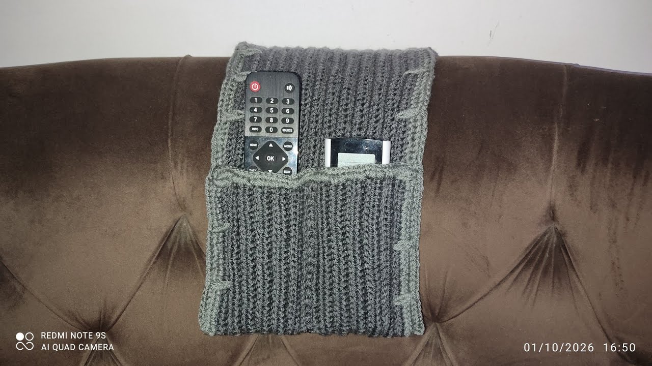 Crochet Remote Holder