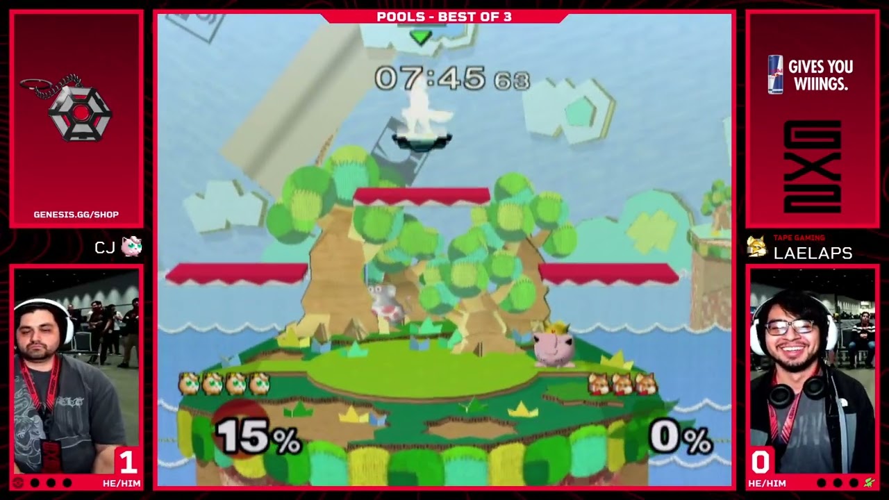 CJ (Jigglypuff) vs Laelaps (Fox) - Pools MELEE SINGLES | GX2