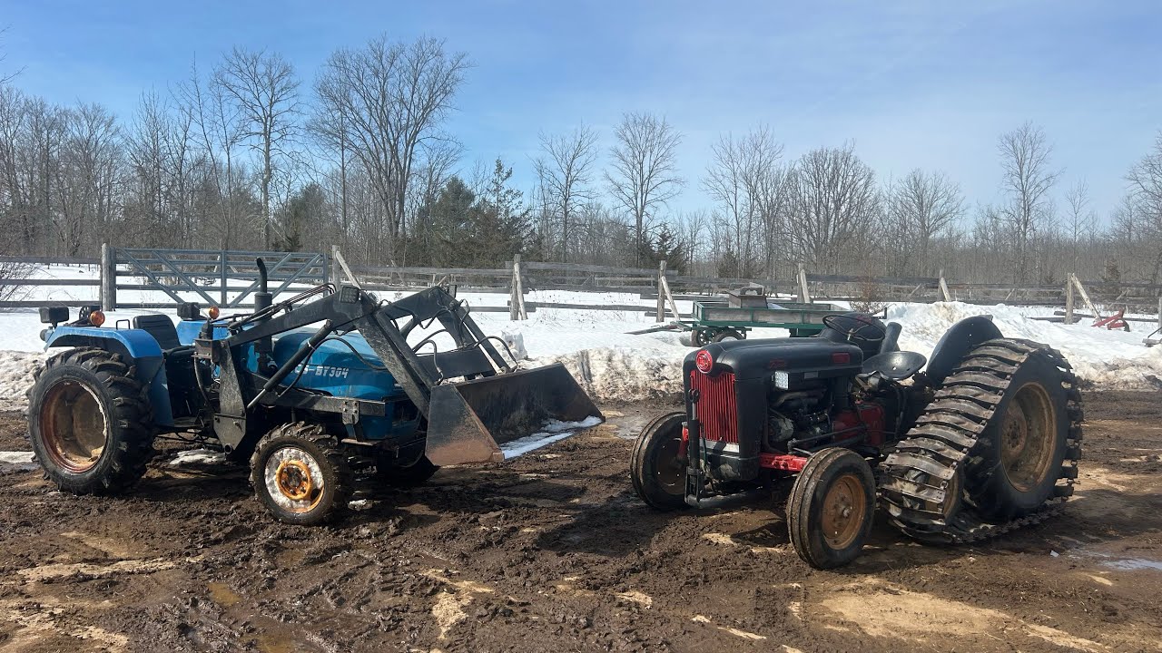 Deep snow test half tracks vs 4x4