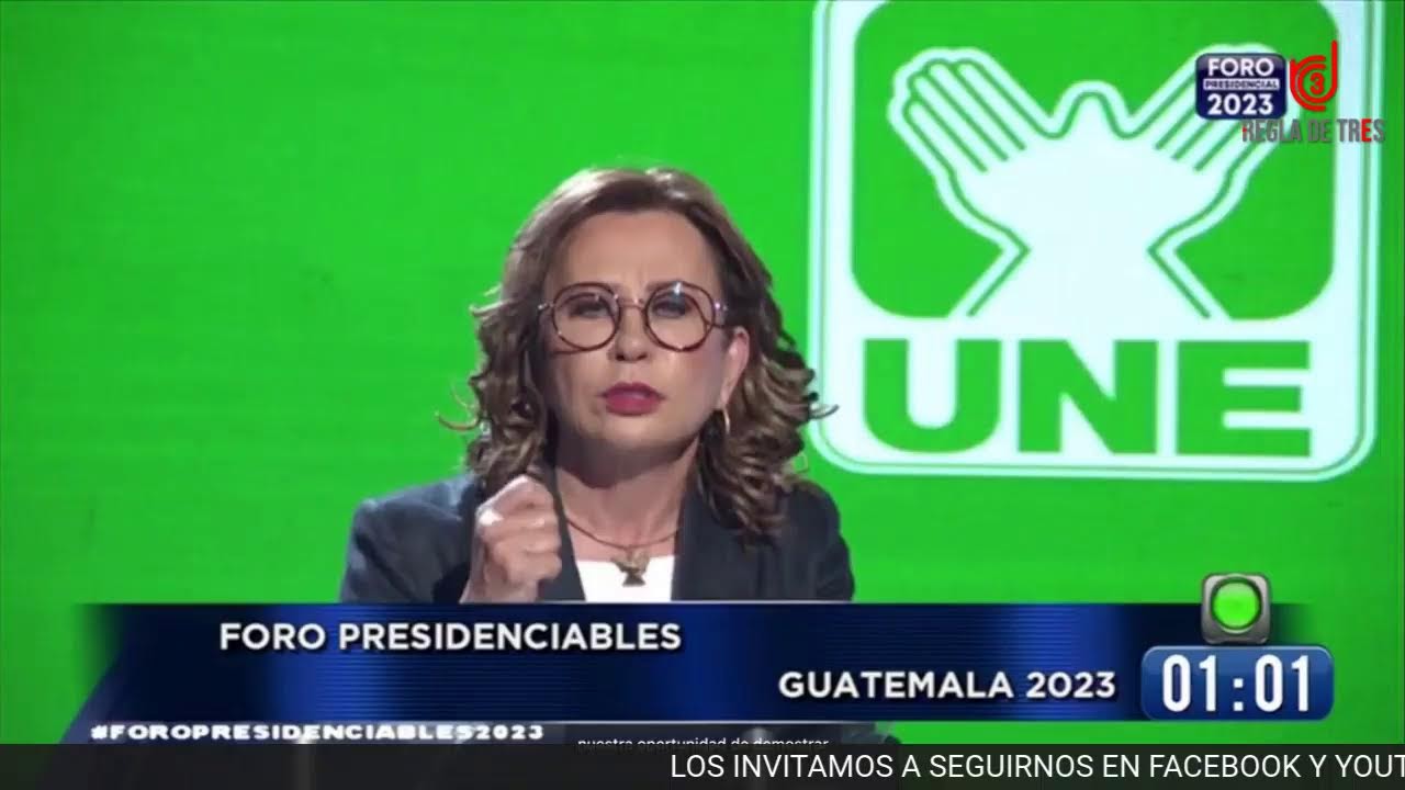 FORO PRESIDENCIAL 2023  GUATEMALA 2023: SANDRA TORRES - BERNARDO ARÉVALO