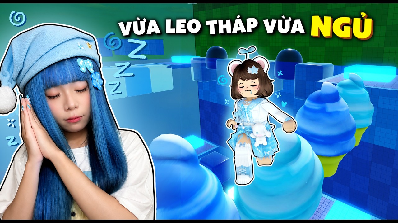 Simmy Vừa Chơi Vừa Ngủ Khi LEO TH&Aacute;P SQUISHY Si&ecirc;u &Ecirc;m Tai 💙