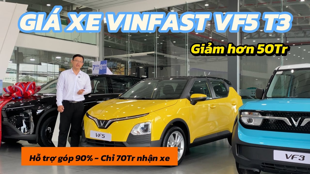 VINFAST VF5 Giảm Mạnh T3 | Suv 5 chỗ - Gầm cao - Tiết kiệm | Hỗ trợ góp 90%