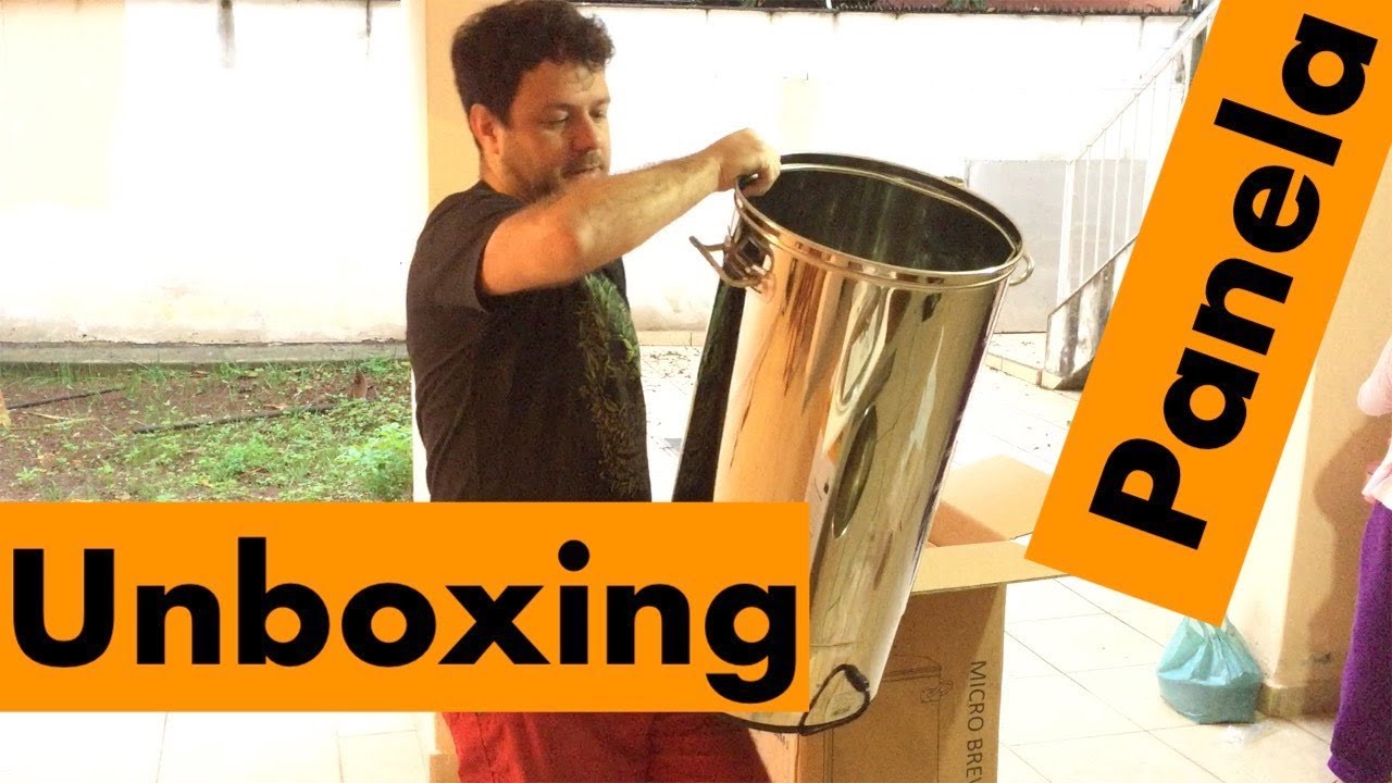 Panela cervejeira Single Vessel Inversa 52 litros - Unboxing e montagem - Parte I