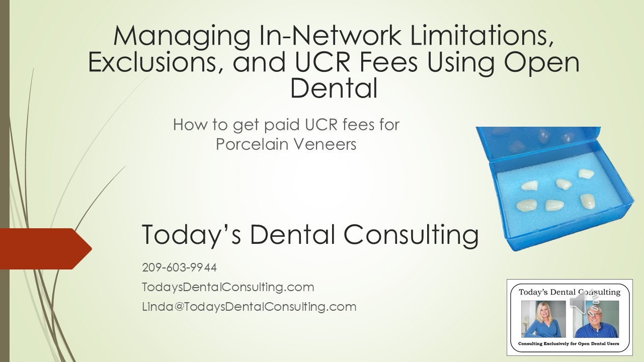Charging UCR Fees for In-Network Plans Using Open Dental – Exclusions, Limitations & Setup Tips