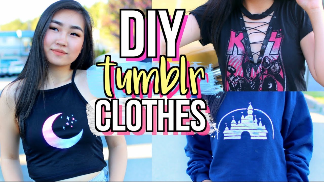 DIY Tumblr Clothes WITHOUT Transfer Paper! Part 2 | JENerationDIY