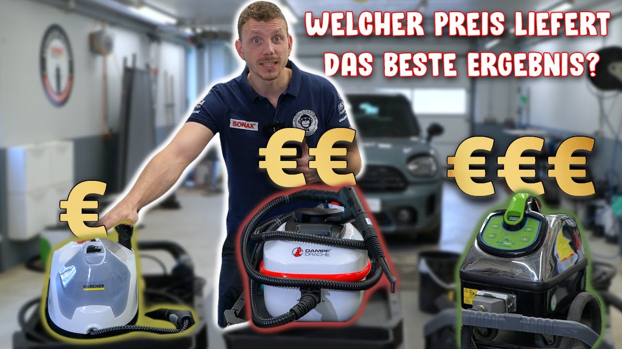 3 Dampfreiniger im Test: Niko vergleicht Günstig, Mittelklasse & Premium!