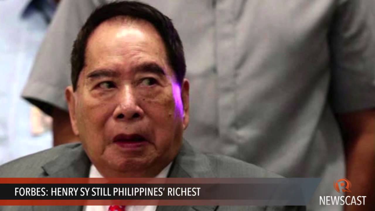 Forbes: Henry Sy still Philippines’ richest