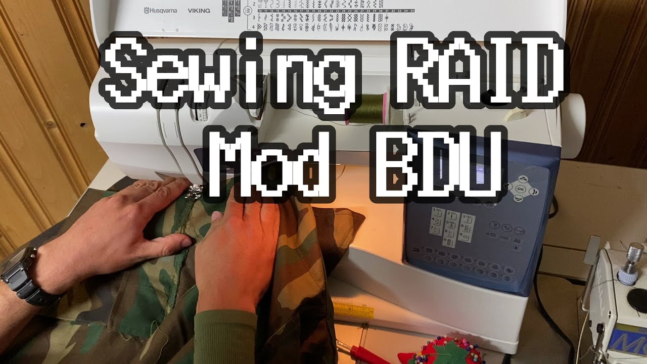 Sewing RAID mod for BDU jacket