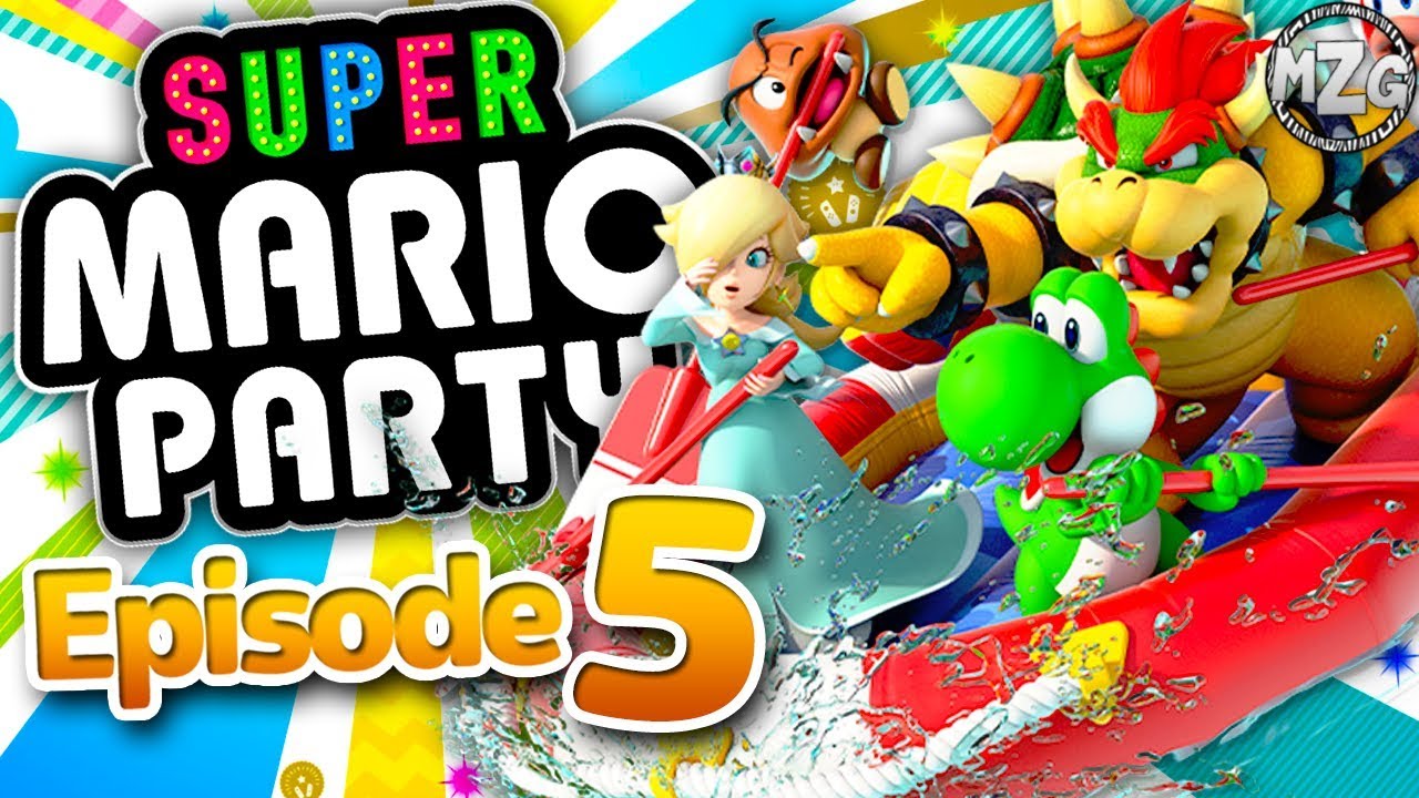 Super Mario Party Gameplay Walkthrough - Episode 5 - River Survival! Wario! (Switch)