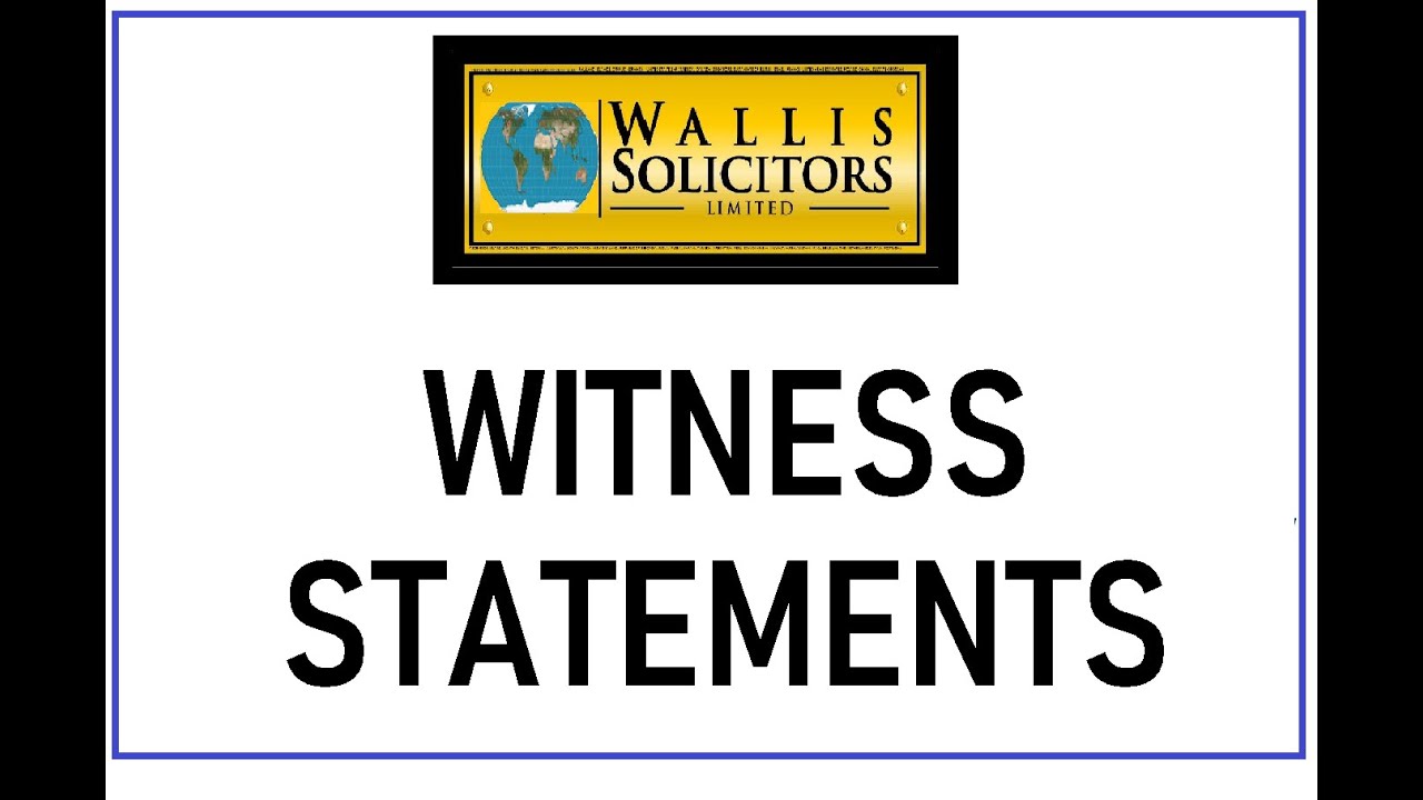 witness statements and retraction statements