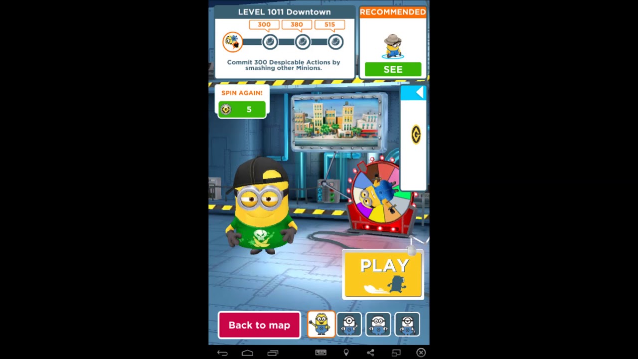 Despicable Me Minion Rush - Level 1009, 1010, 1011, 1012 and 1013 B.L All 15 Fruits