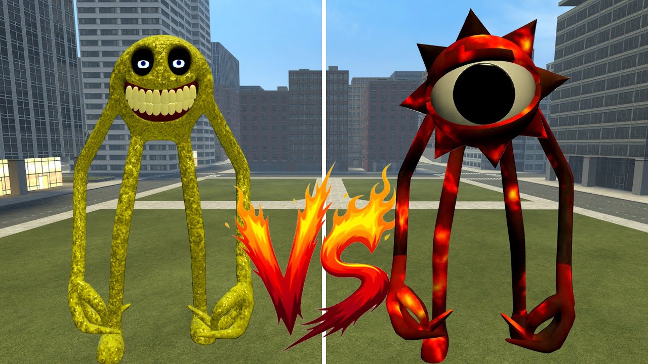ROBLOX INNYUME SMILEY'S STYLIZED NEXTBOT vs MR.SUN INNYUME SMILEY'S  In Garry's Mod