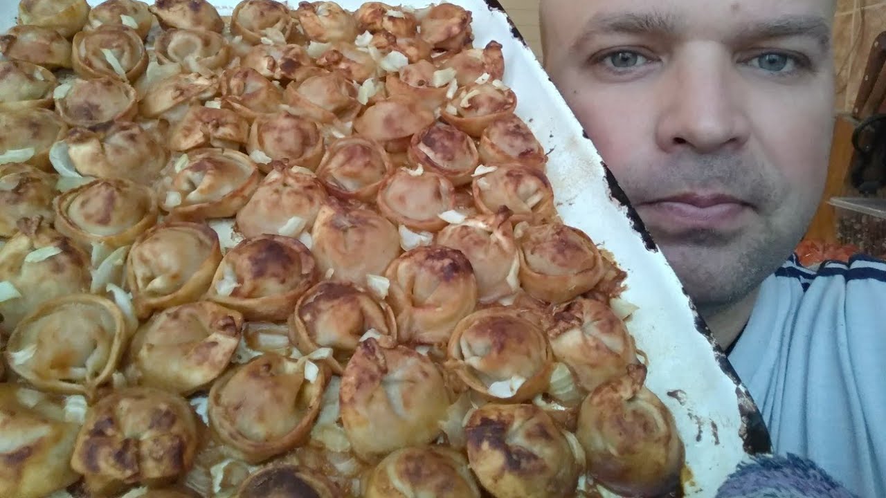 МУКБАНГ ЖАРЕНЫЕ ПЕЛЬМЕНИ / ОБЖОР пельмени